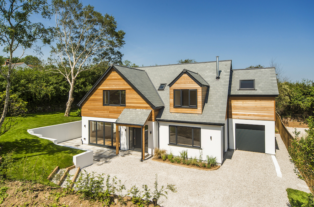 Wagtails, near the Bissoe trail and Perranwell Station. An individual and contemporary home sold by Shore Partnership.