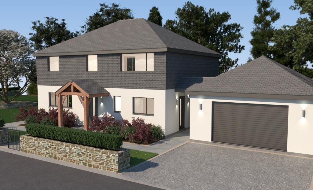 New build home between Truro and St Austell.