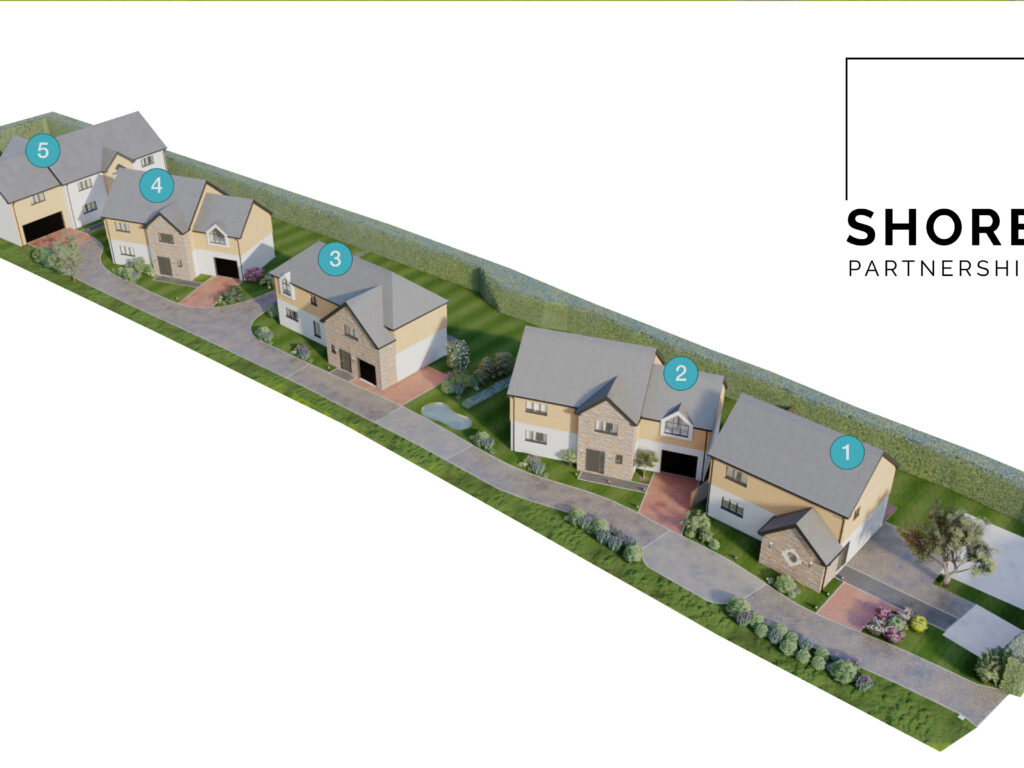 New homes development site near Falmouth